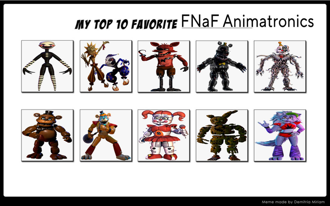 Animatronics Different Best Fnaf Animatronics at Michelle Burgess blog