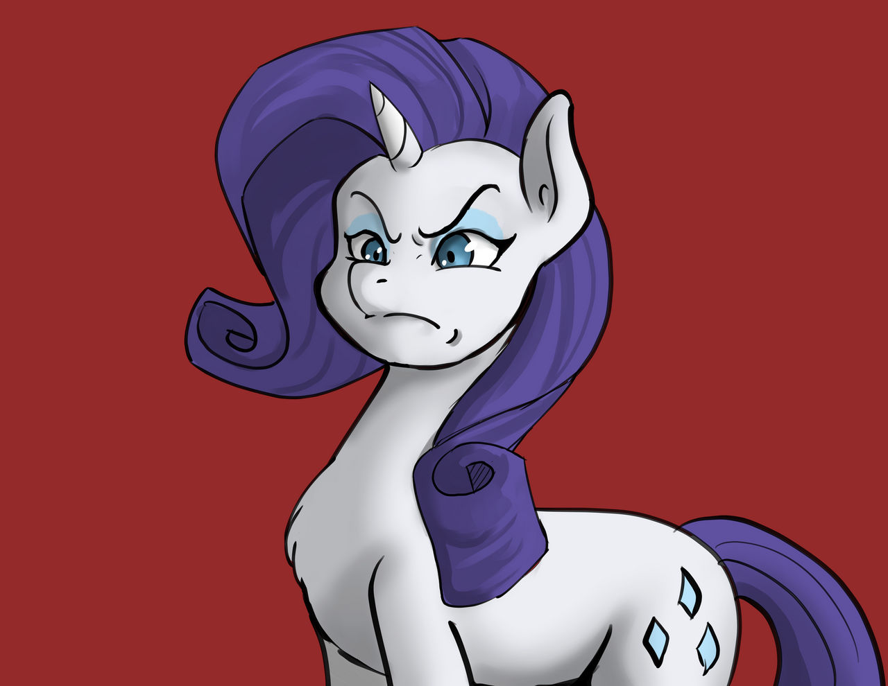 Cute Rarity Pfp Angery Rarity (pfp) by stuffedFool on DeviantArt
