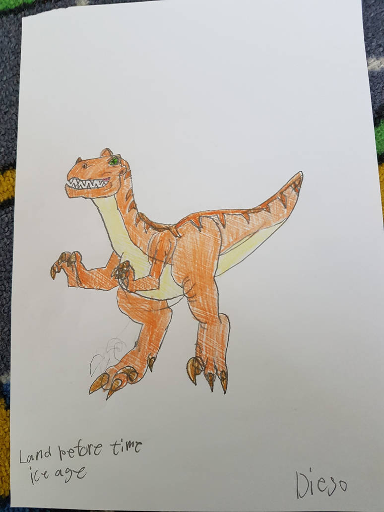 Diego Raptor Diego the velociraptor by dragamonz on DeviantArt