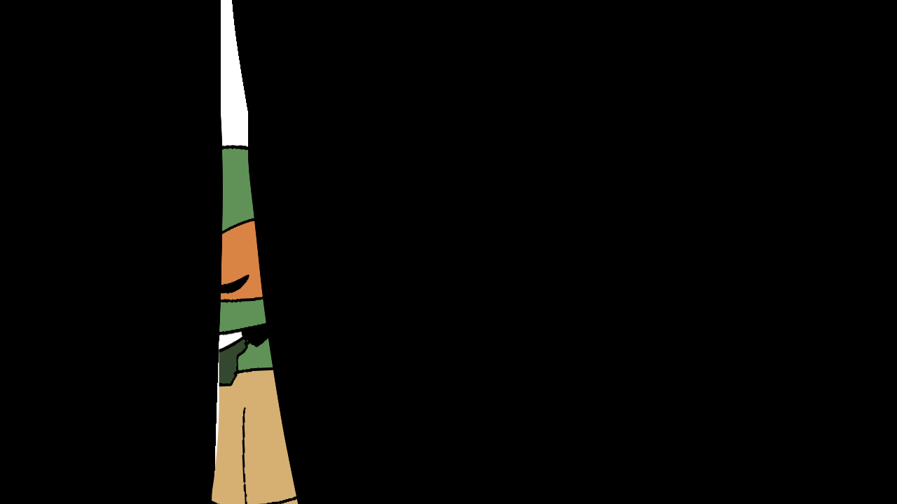 A modern reinterpretation of Michelangelo from the 2012 Teenage Mutant Ninja Turtles movie striking the Cowabunga pose with a fresh, animated twist