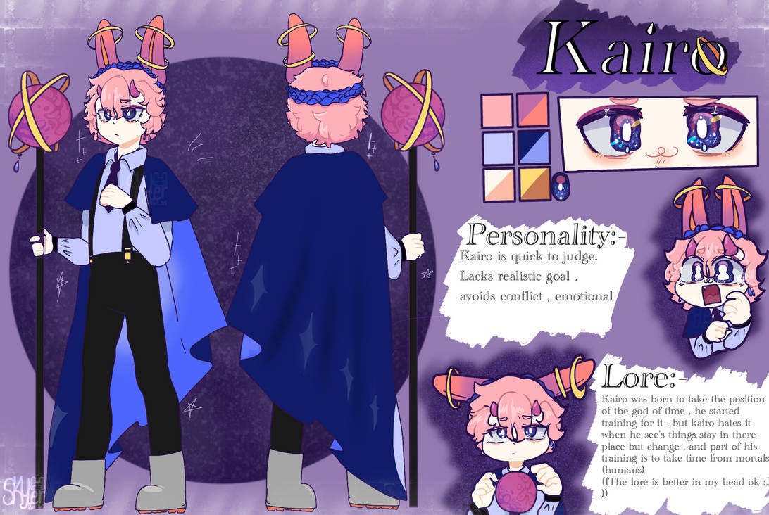 kairo reference sheet 2023 by xXskybloomXx on DeviantArt
