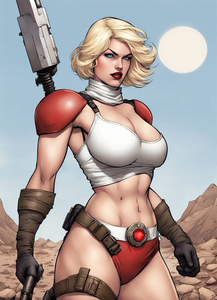 Power Girl As A Sexy Wasteland Warrior 2