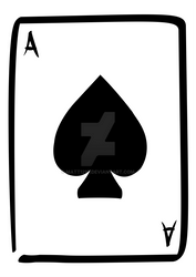 Ace of Spades Vector Card
