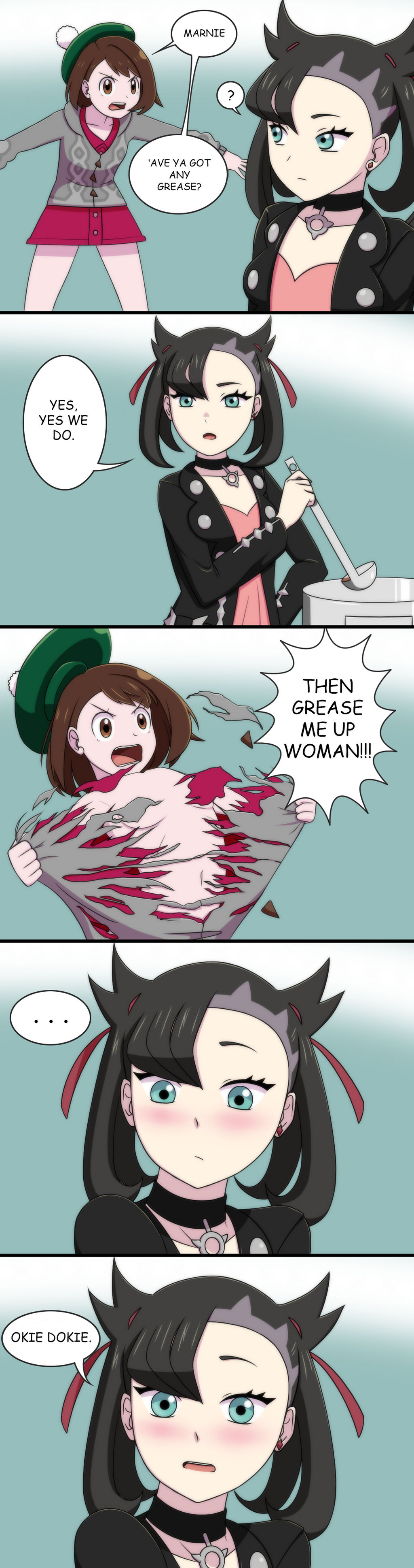 Gloria X Marnie Pokemon Have You Got Any Grease By ZaChousenWan On gloria-x-marnie-pokemon-have-you-got-any-grease-by-zachousenwan-on