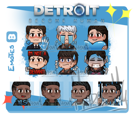 [C] DBH emoji pack 2