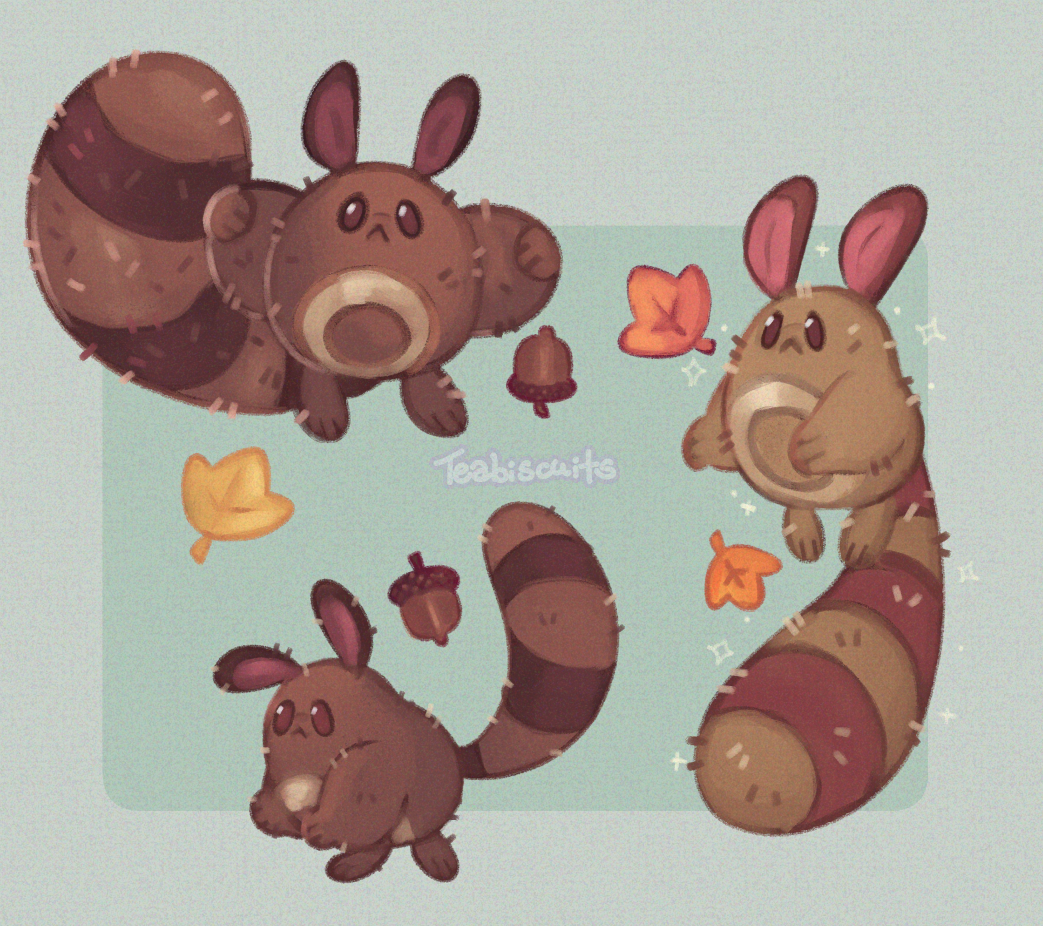 Shiny Sentret by TeabeeDoodles on DeviantArt