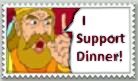 I Support Dinner Stamp XD