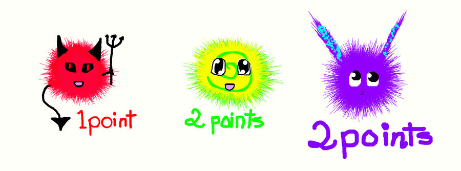 Fuzzeles Fuzzles 1-2 points by ashleighjay on DeviantArt