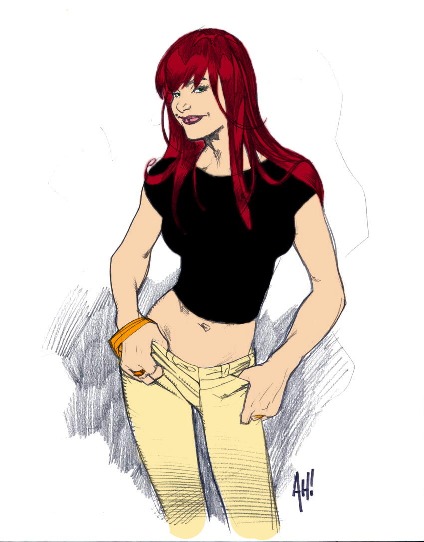Mary Jane Watson by Adam Hughes by captainbananamuffin on DeviantArt Mary Jane Watson by Adam Hughes by captainbananamuffin on DeviantArt