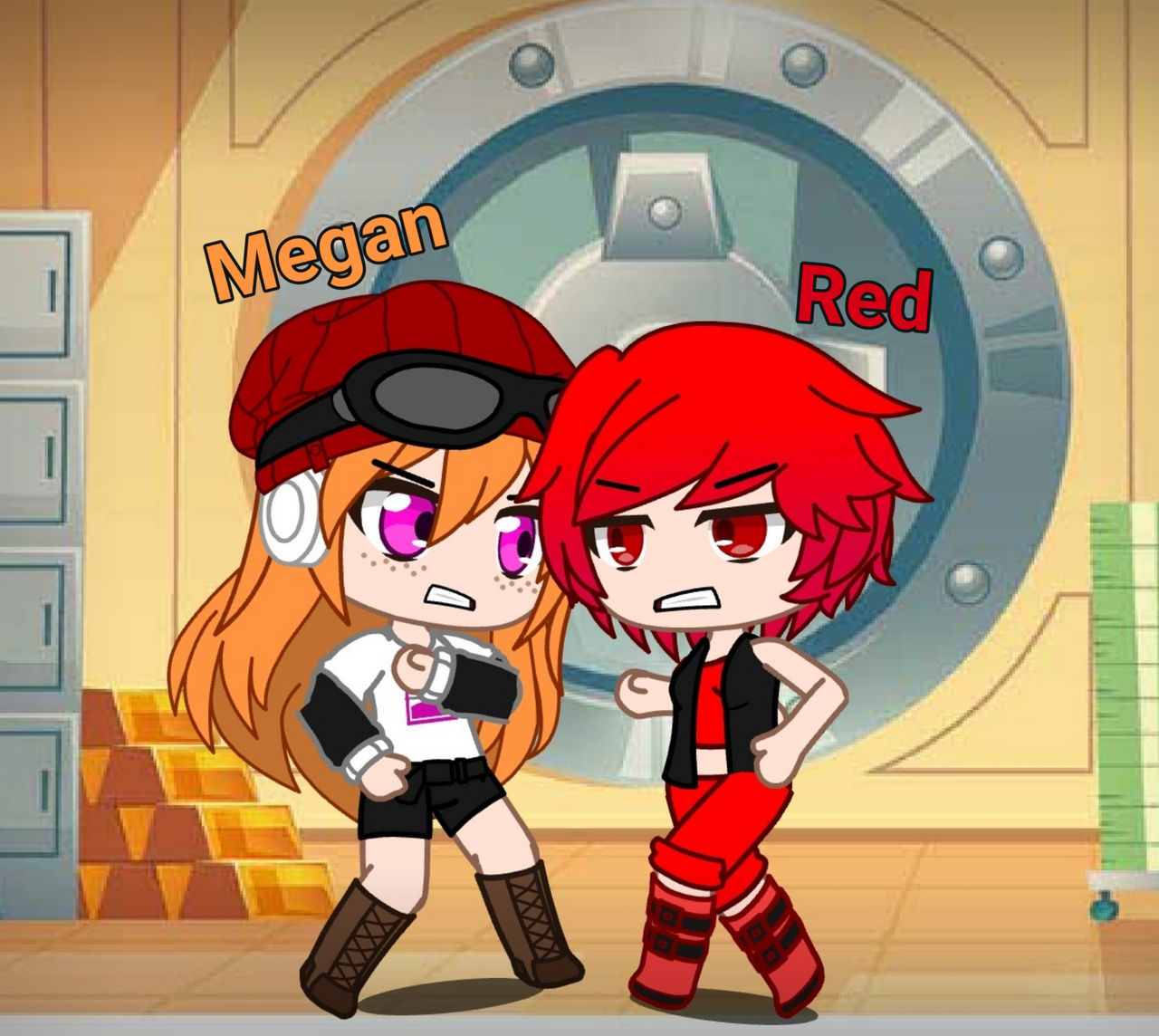 Random fight. Red vs Megan by BTTC2001 on DeviantArt
