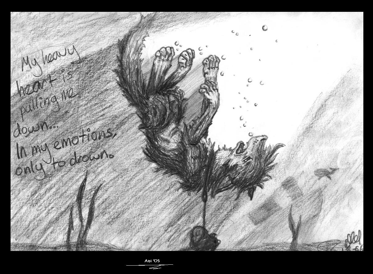 Wolf drowning by animel on DeviantArt Wolf drowning by animel on DeviantArt