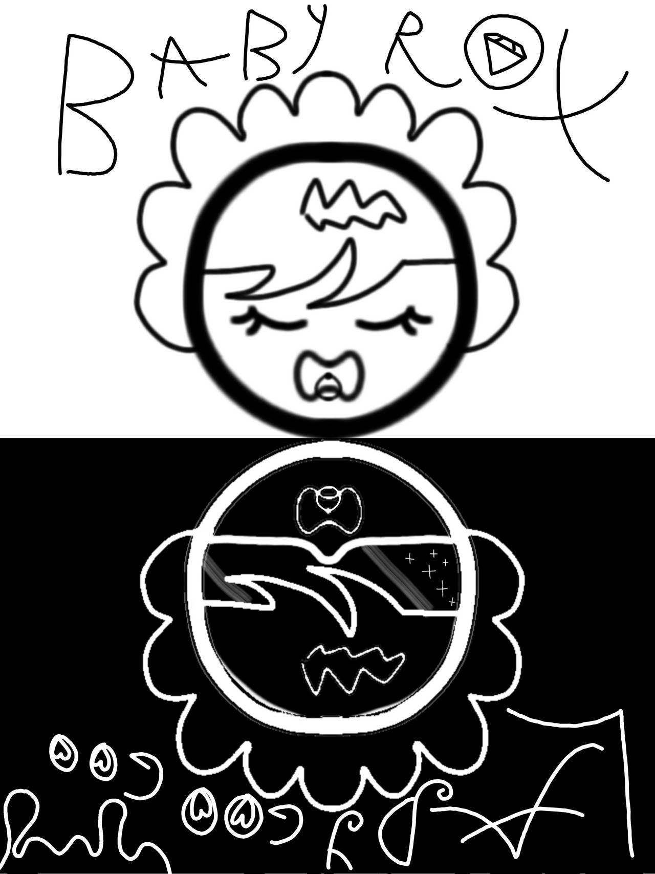 Black and White Lady GooGoo and Baby Rox by glitzandtheglamour13 on ...