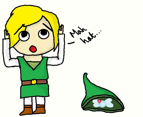 Link lost his hat