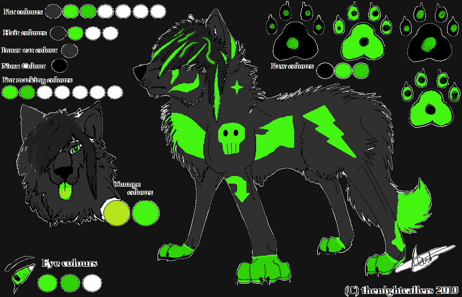 ryuu my RP wolf by 3and4fan on DeviantArt