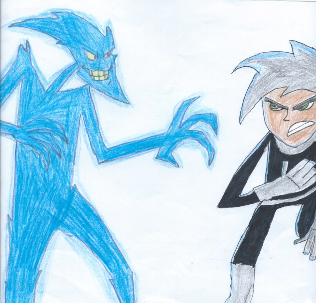 Danny Phantom/Phantom Virus Face off