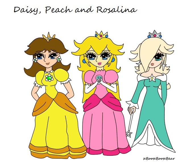 Peach Daisy and Rosalina