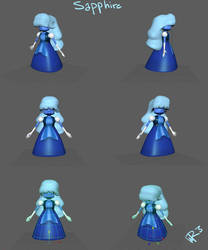 Steven Universe: Sapphire 3D Model