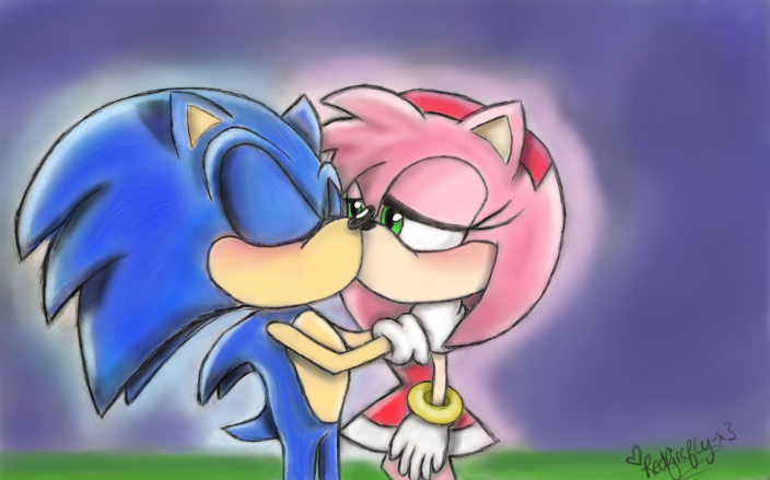 Kiss! [By Dareamart] : r/SonAmy