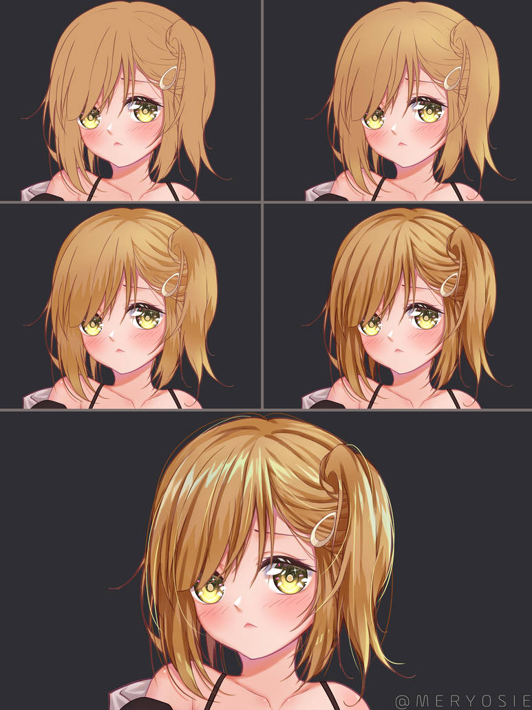 Tutorial Hair Coloring 2 by Meryosie on DeviantArt
