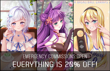 EMERGENCY COMMISSIONS OPEN