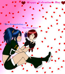 happy Valentines day.{Iori and Leona} by GhostlyCandi