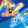 applejack vs Rainbow dash  pumas de unam cruz azul