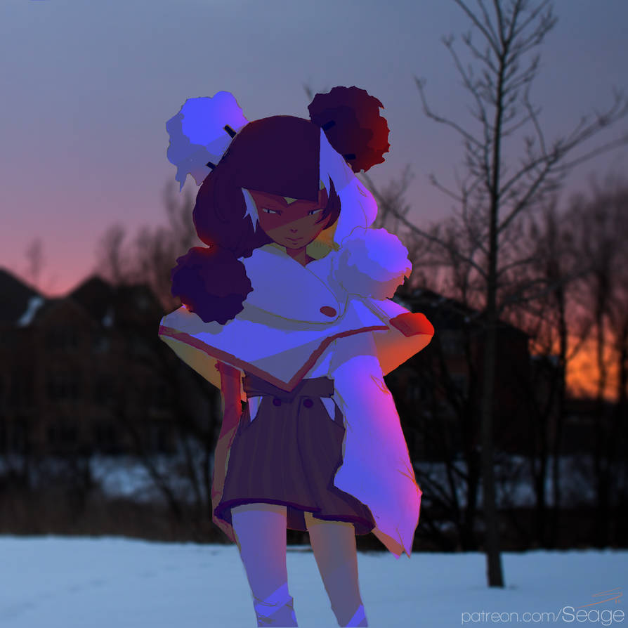 Cynn | Snowy Sunset | Demon Hiss by HowlSeage