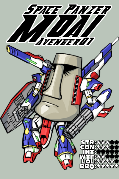 Space Panzer MOAI Avenger01 by Dark-Ax