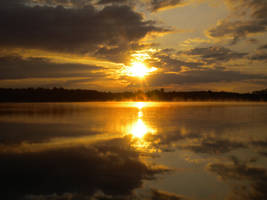 Sun Rise On The Lake