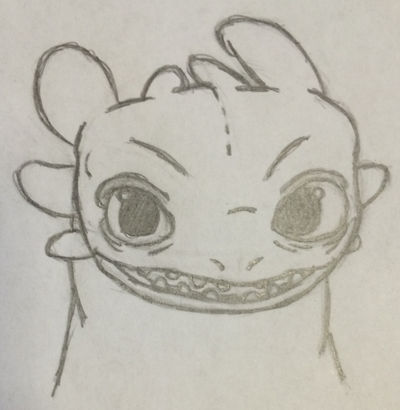 Pencil Drawing of Toothless by CoolWizard22 on DeviantArt