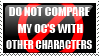 OC comparison stamp by liento