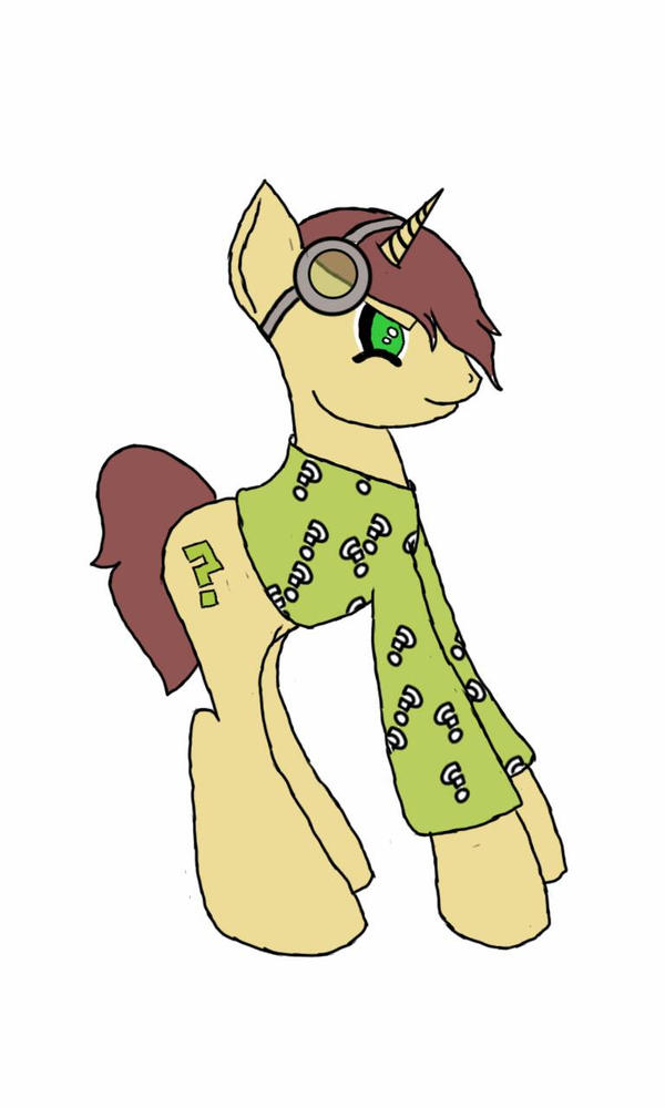 Preview- Riddler Pony by jeffette-the-killer on DeviantArt