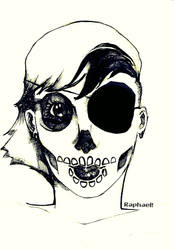 Skull girl by Raphaelxau