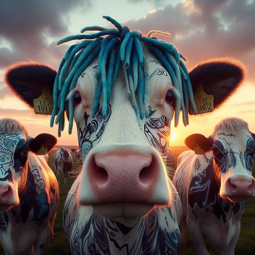 Coool Cow Cool cow at dusk by Blueb-3rry on DeviantArt