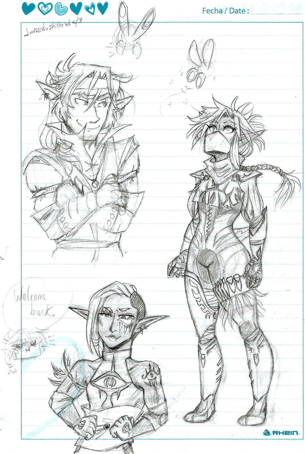 Voice of Legacy sketches(ZeldaAU)