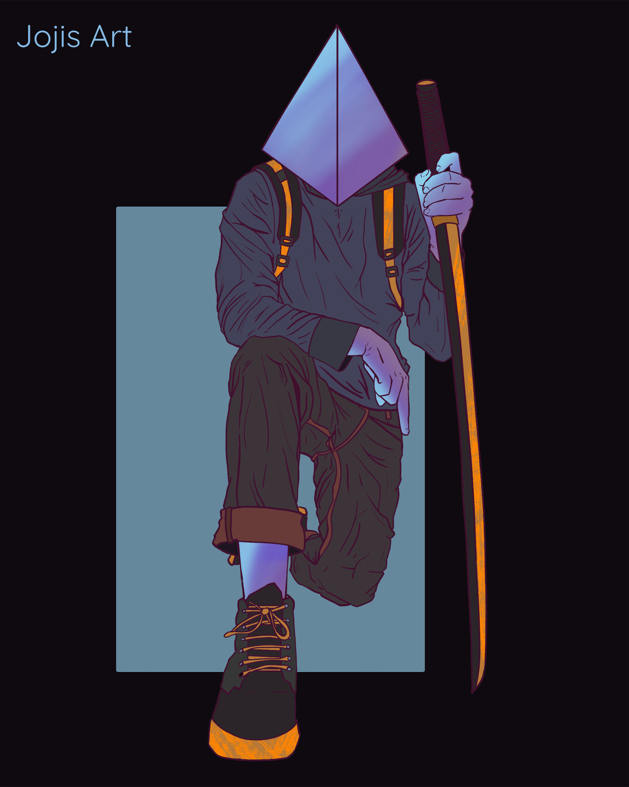 Samurai Pyramid A crouching pyramid samurai by JojisArts on DeviantArt