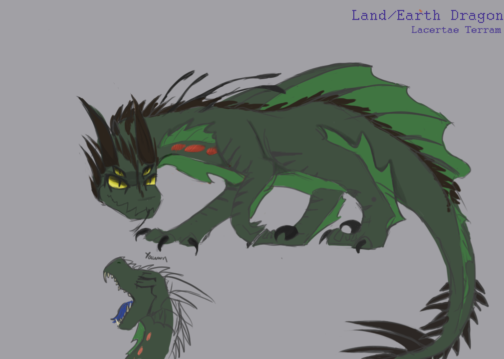 Land/Earth dragon (plz read desc. traits are list)