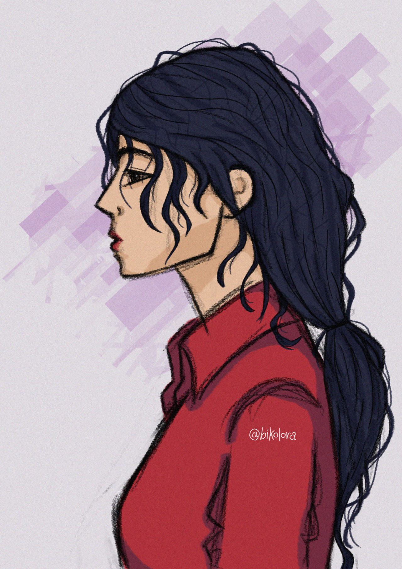 Just a random profile portrait by bikolora on DeviantArt