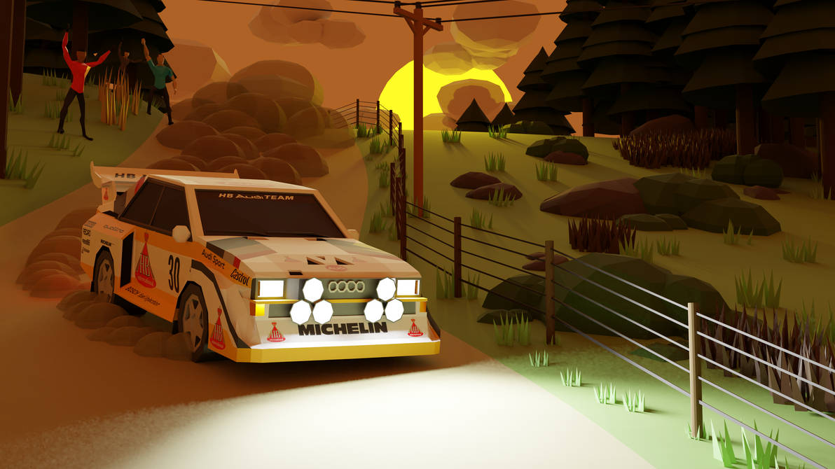 Low Poly Rally Scene #1 (Audi Sport Quattro S1 E2) by JackohYT on ...