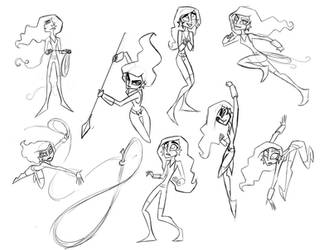 SBFF Wonder Girl sketches