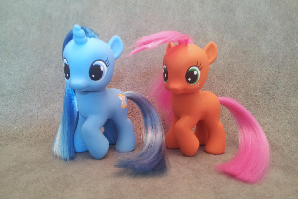 MLP: FiM - filly Minuette and Babs - customs by hannaliten on DeviantArt