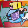 B Boy ball canvas