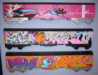CUTE's toy trains by EUKEE