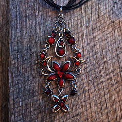 Tibetan Silver Chandelier Necklace