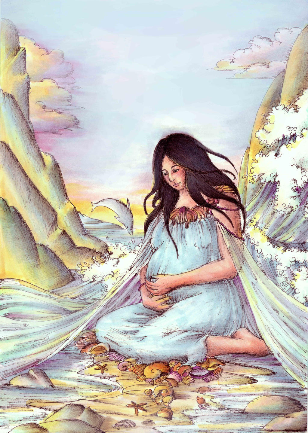 Sea goddess by AncaXBre on DeviantArt