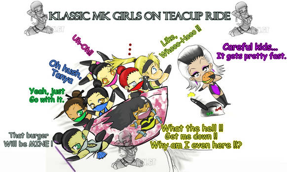 Klassic MK girls on Teacup ride