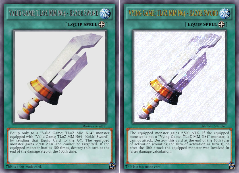 Valid/Vying Game: TLoZ MM N64 - Razor Sword by 5mart2n on DeviantArt