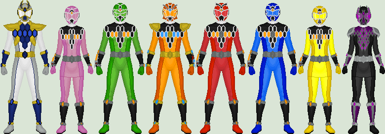 Colab: Rokkaku Sentai Konchuger (Full Team)