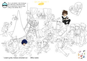 PokeXmas Collab 2012 Lineart - Black