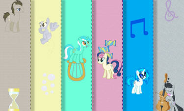 Fabric Mane Background Ponies Wallpaper